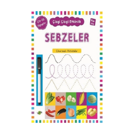 Çizgi Çizgi Etkinlik Sebzeler 4+Yaş