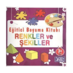 Eğitici Kalın Boyama Kitabı Renkler Ve Şekiller