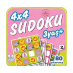 4 X 4 Çıkartmalı Sudoku 2 +3 Yaş