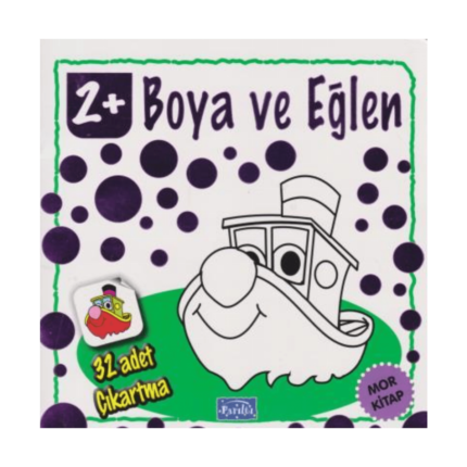 Boya Ve Eğlen Mor Kitap