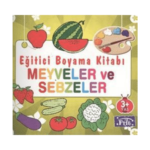 Eğitici Kalın Boyama Kitabı Meyveler Sebzeler