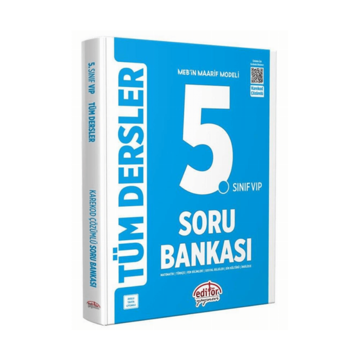 5. Sınıf Tüm Dersler Soru Bankası Vip Mavi 2025 - Görsel 1