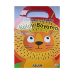 Aslan - Çıkartmalı - Çantalı Kolay Boyama