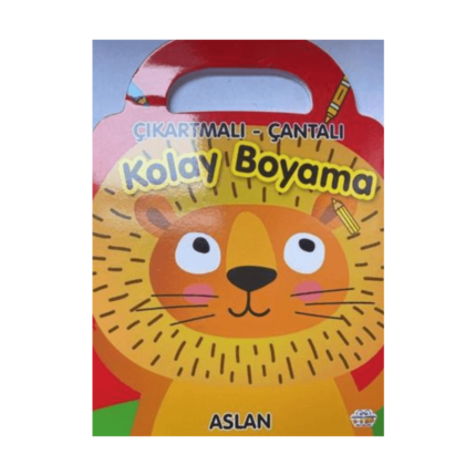 Aslan - Çıkartmalı - Çantalı Kolay Boyama