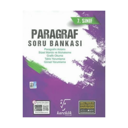 7. Sınıf Paragraf Soru Bankası - Karekök Yayınları