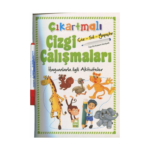 Çıkartmalı Çizgi Alıştırmaları Hayvanlar (Okul Öncesi)