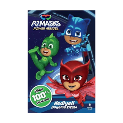 Pj Masks 100+ Çıkartma Hediyeli Boyama Kitabı