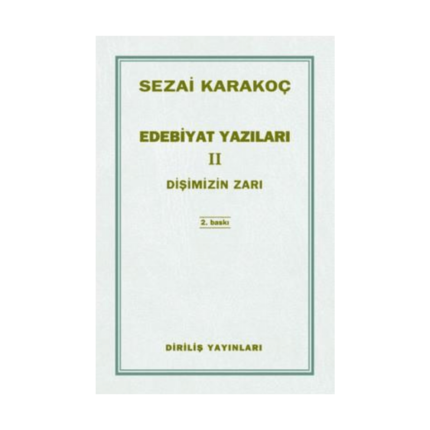 Edebiyat Yazıları 2: Dişimizin Zarı
