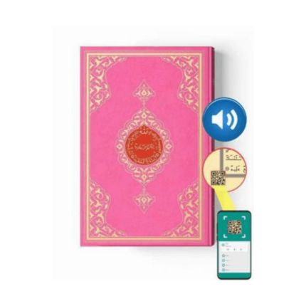 Kuran-I Kerim Rahle Boy (2 Renkli. Pembe. Mühürlü)