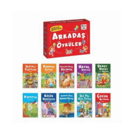 Arkadaş Öyküler (10 Kitap + Soru Kitapçığı)
