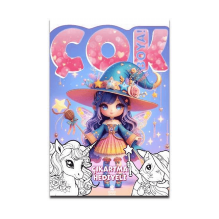 Çok Boya! - Çıkartmalı Dev Boyama Kitabı: Sihir