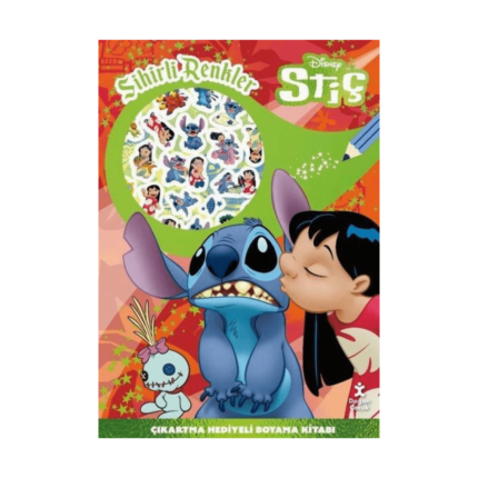 Disney Stiç - Sihirli Renkler Çıkartma Hediyeli Boyama Kitabı