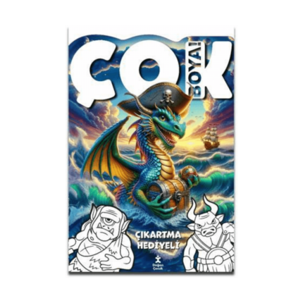 Çok Boya! - Çıkartmalı Dev Boyama Kitabı: Yaratıklar