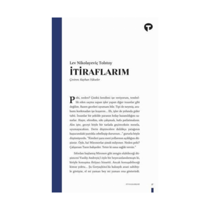 İtiraflarım - Turkuvaz Kitap