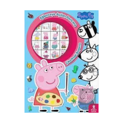 Peppa Pig Eğlenceye Açılan Pencere Çıkartmalı Boyama Kitabı