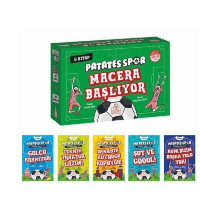 Patatesspor 1 Macera Başlıyor Set + Soru Kitapçığı - 5 Kitap Takım