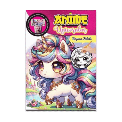 Anime Unicornlar Boyama Kitabı