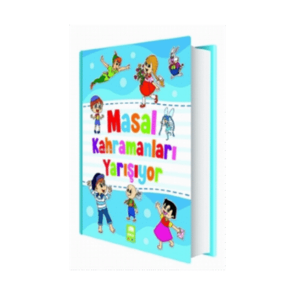 Masal Kahramanları Yarışıyor-1.Sınıf Hikaye Ciltli - Fatma Işık - Ema Çocuk Yayınları