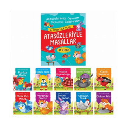 Atasözleriyle Masallar ( 10 Kitap) 1.Sınıf Hiikaye - Emine Korkmazer - Ema Çocuk Yayınları