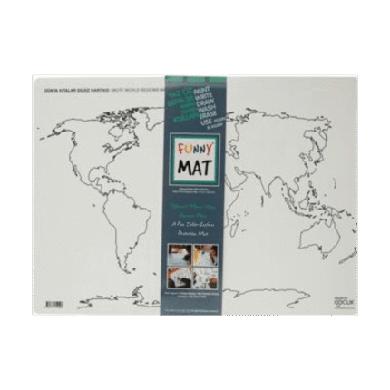 Funny Mat - Dünya Kıtalar Dilsiz Haritası