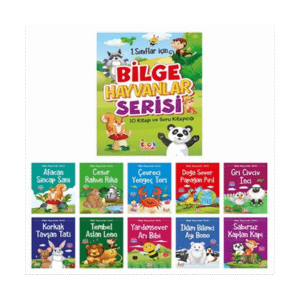 Bilge Hayvanlar Serisi 1.Sınıf Küçük Boy 10 Lu-Bıcırık Yayınları