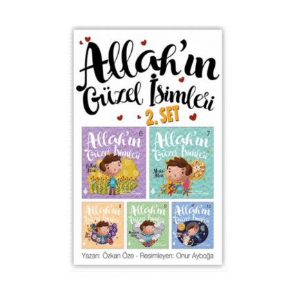 Allahın Güzel İsimleri Seti-2 5 Kitap - Özkan Öze - Uğurböceği Yayınları