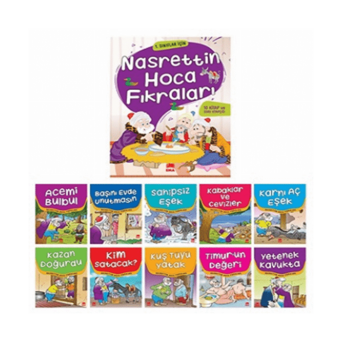 Nasrettin Hoca Fıkraları (10 Kitap) - Küçük Boy - Ema Yayınları - Görsel 1
