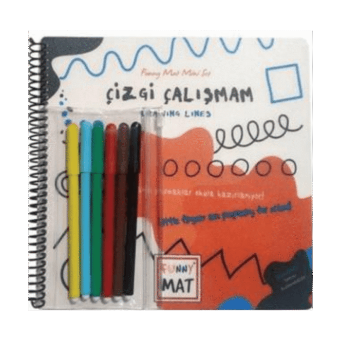 Funny Mat Çizgi Çalışmam Kalemli Mini Set - Görsel 1