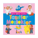 Eğitici Eğlenceli Boyama-Taşıtlar Meslekler - Bıcırık Yayınları