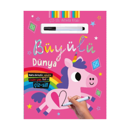 Çiz Sil Aktivite Kitabı-Büyülü Dünyaı-İndigo Çocuk