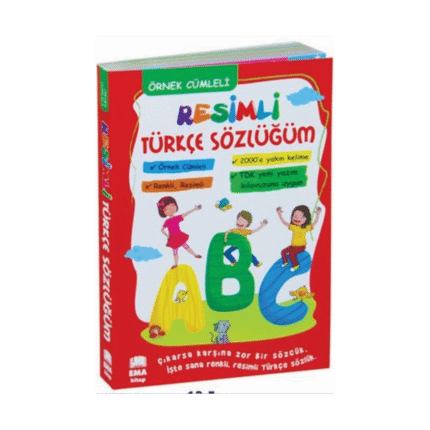 Resimli Türkçe Sözlük Örnek Cümleli (Büyük Boy) 1.Hamur Karton Kapak - Ema Yayınları