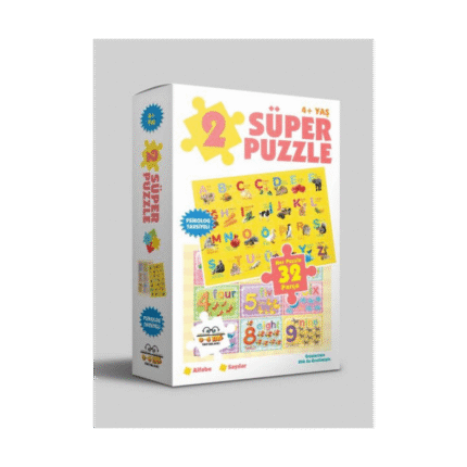 Süper Puzzle/Alfabe-Sayılar 4+Yaş - Parıltı Yayınları