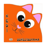 Şekilli Boyama - Kedi