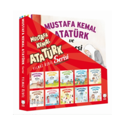 Mustafa Kemal Atatürk Seti 10Lu - Yılmaz Özdil - Kırmızı Kedi Çocuk