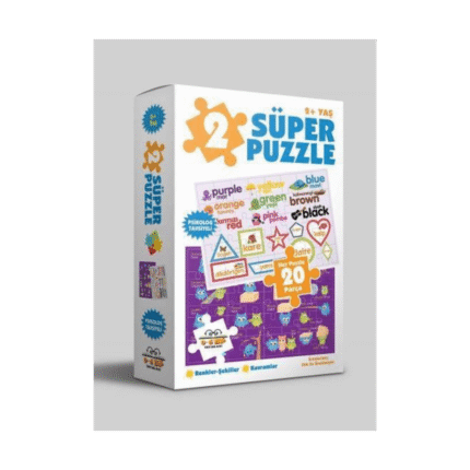 Süper Puzzle/Renkler-Şekiller-Kavramlar 2+Yaş - Parıltı Yayınları