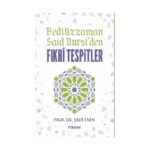 Bediüzzaman Said Nursiden Fıkhi Tespitler