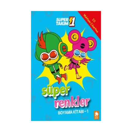Süper Renkler Boyama Kitabı - 1 - Süper 1 Takım