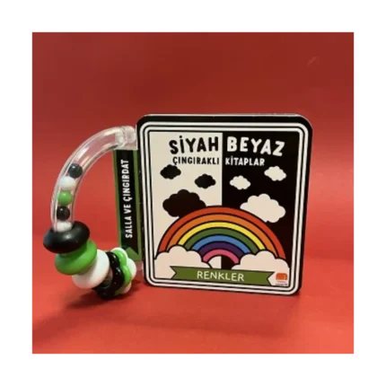 Siyah Beyaz Çıngıraklı Kitaplar - Renkler (Ciltli)