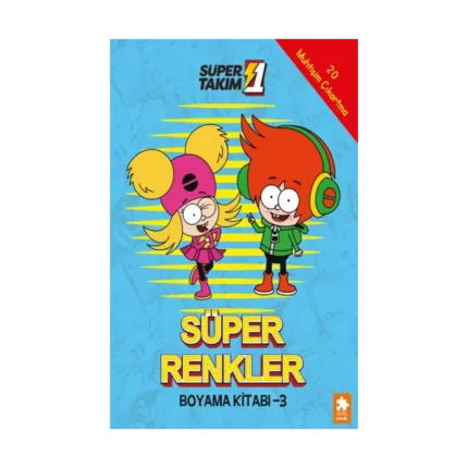 Süper Renkler Boyama Kitabı - 3- Süper 1 Takım