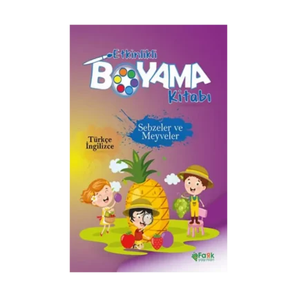 Etkinlikli Boyama Kitabı Sebzeler ve Meyveler