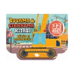 Büyük İş Makineleri Boyama ve Çıkartma Kitabı