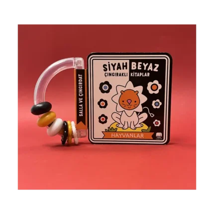 Siyah -  Beyaz Çıngıraklı Kitaplar -  Hayvanlar (Ciltli)