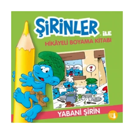 Şirinler İle Hikaye Boyama Kitabı - Yabani Şirin