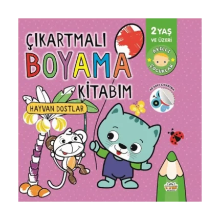 Çıkartmalı Boyama Kitabım-Hayvan Dostlar