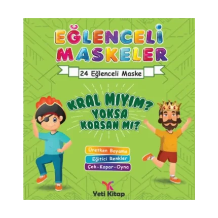 Eğlenceli maskeler kral mıyım yoksa korsan mı?