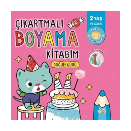 Çıkartmalı Boyama Kitabım-Doğum Günü