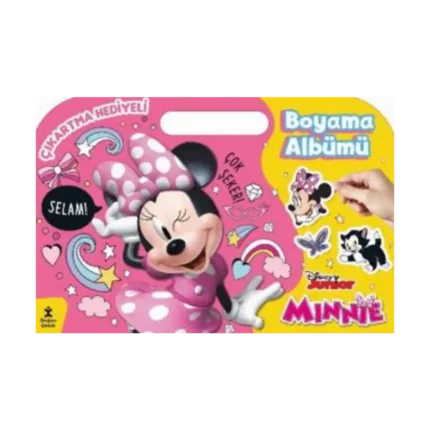 Minnie Çıkartma Hediyeli Boyama Albümü