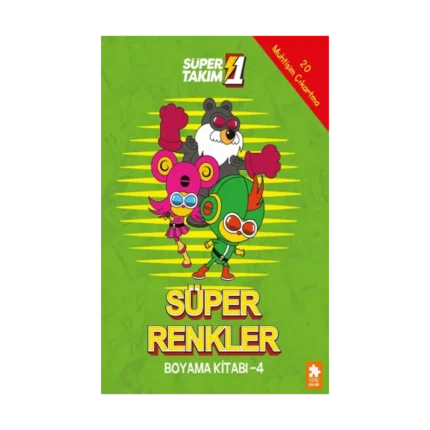 Süper Renkler Boyama Kitabı - 4- Süper 1 Takım