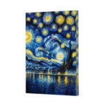 Van Gogh Yıldızlı Gece Çizgili Defter 7