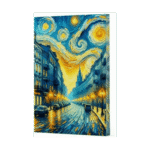 Van Gogh Sokak Çizgili Defter 6